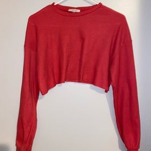 Cropped hot pink top